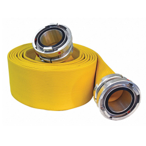 200psi 5inch 100ft NBR layflat hose with locking storz coupling